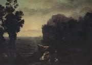 Claude Lorrain Coast Scene with Acis and Galatea (mk17) painting